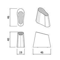 Pedro Schuhbindersockel Servetto - grau aluminium 3